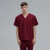 V-collar good fabric Hospital men nurse doctor scrub suits jacket + pant