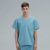 V-collar good fabric Hospital men nurse doctor scrub suits jacket + pant Color Color 35
