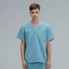 V-collar good fabric Hospital men nurse doctor scrub suits jacket + pant