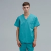 V-collar good fabric Hospital men nurse doctor scrub suits jacket + pant