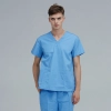 V-collar good fabric Hospital men nurse doctor scrub suits jacket + pant