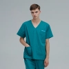 V-collar good fabric Hospital men nurse doctor scrub suits jacket + pant