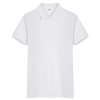 plain color short sleeve summer work tshirt polo shirt for men and women Color White