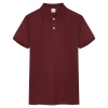 plain color short sleeve summer work tshirt polo shirt for men and women Color Wine