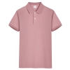 plain color short sleeve summer work tshirt polo shirt for men and women Color Pink