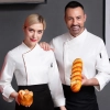 Amercia Fashion long sleeve head chef coat chef jacket uniform