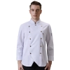 upgrade school cafeteria chef coat work uniform jacket Color White