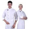 black denim school canteen restaruant chef jacket free apron