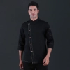 black denim school canteen restaruant chef jacket free apron