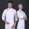 black denim school canteen restaruant chef jacket free apron