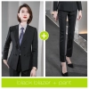 fashion good fabric double breasted men suits women suits pant + blazer Color women black blazer + pant