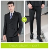 fashion good fabric double breasted men suits women suits pant + blazer
