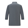 Europe fashion chef work uniform grey chef jacket