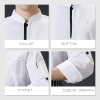 2022 fashion Sweden restaurant chef uniform chef jacket coat