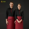 2025 fashion Sweden restaurant chef uniform chef jacket coat Color Black