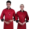 Cheap price Chinese words restaurant chef coat