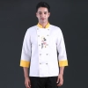Cheap price Chinese words restaurant chef coat