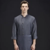 grey denim cake store chef coat workwear wholesale