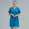 2022 quick drying elastic waist one piece scrubs dress Color deep blue