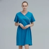 2025 quick drying elastic waist one piece scrubs dress Color deep blue