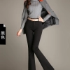 2025 autumn winter themal flecee women pant bootcut Color Black