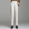 thicken high waist woolen fabric pencil pant 9/10 length women trousers