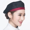 factory supplier men women waiter cap hat  chef waiter hat uniform  Color Color 4