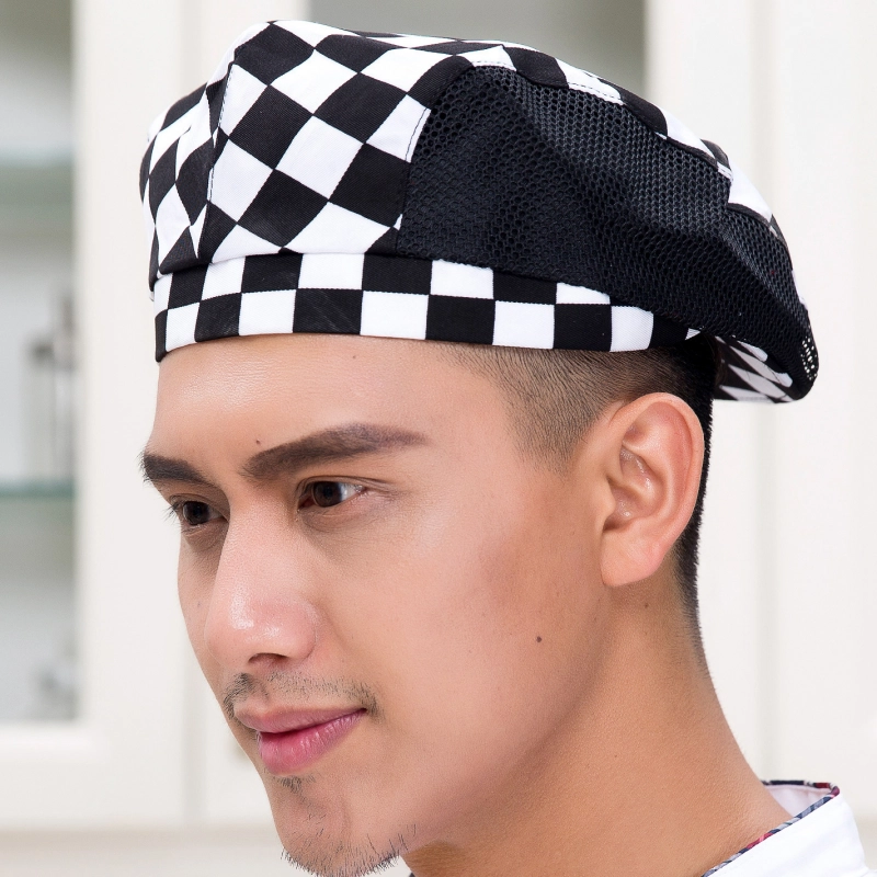 summer mesh breathable men women waiter cap hat chef waiter hat