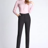 spring autumn design office lay work pant women trousers flare pant Color Black