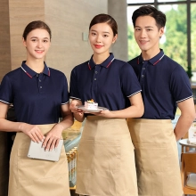 store uniform short sleeve tea house restaurant waiter shirt uniform tshirt