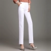 autumn cotton women trousers pant but cut Color White