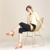 Korea design tancel fabirc lady pant flare pant cotton women trousers capris