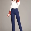 Korea design tancel fabirc lady pant flare pant cotton women trousers capris