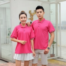 high quality solid color store staff bar restaurant waiter uniform t-shirt polo