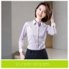 high quality solid collar long sleeve office work shirt  teach shirt chef shirt