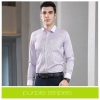 high quality solid collar long sleeve office work shirt  teach shirt chef shirt Color male purple stripes