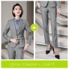 Europe style grey collor pant suits women men suits business work wear