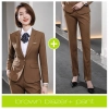 Europe style brown color one button pant suits women men suits business work wear Color Color 4