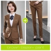 Europe style brown color one button pant suits women men suits business work wear