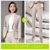 Europe style brown color one button pant suits women men suits business work wear
