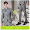 Europe style grey collor pant suits women men suits business work wear