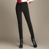 2022 autumn winter thermal thicken fleece lining  women's pencil trouser Color Black