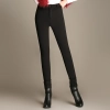 2025 autumn winter thermal thicken fleece lining  women's pencil trouser Color Black