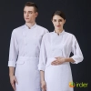 England fashion high quality fabirc restaurant chef jacket chef uniform Color White