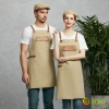 2023 europe halter denim apron restaurant chef apron cooking apron