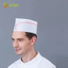 plant fiber black disposable chef hat  23cm round top paper hat
