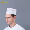 plant fiber black disposable chef hat  23cm round top paper hat