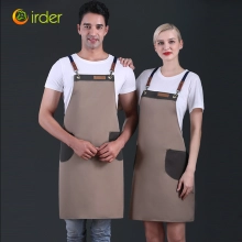 England Restaurant contrast pocket meat store work apron halter apron