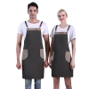 England Restaurant contrast pocket meat store work apron halter apron