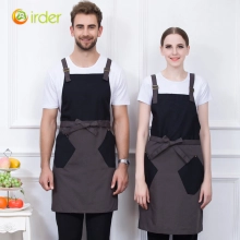 autumn canvas fabric hotpot restaurant staff work apron housekeeping apron denim